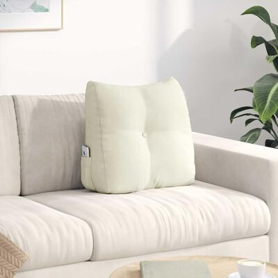 vidaXL Rücken Kissen Creme 45 x 24 x 50 cm Samt - Creme vidaXL Rücken Kissen Creme 45 x 24 x 50 cm Samt - Creme