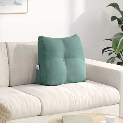 vidaXL Rücken Kissen Meergrün 45 x 24 x 50 cm Samt - Grün vidaXL Rücken Kissen Meergrün 45 x 24 x 50 cm Samt - Grün