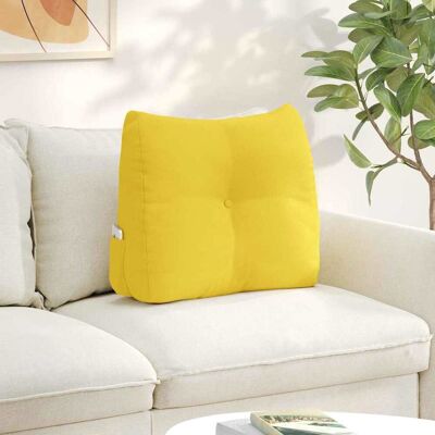 vidaXL Rücken Kissen Helles Gelb 60 x 24 x 50 cm Stoff - Gelb vidaXL Rücken Kissen Helles Gelb 60 x 24 x 50 cm Stoff - Gelb