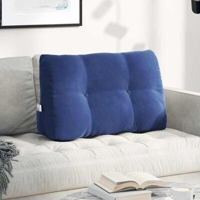 vidaXL Rücken Kissen Polizeiblau 80 x 24 x 50 cm Samt - Blau vidaXL Rücken Kissen Polizeiblau 80 x 24 x 50 cm Samt - Blau