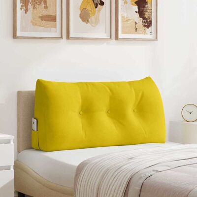 vidaXL Rücken Kissen Gelb 100 x 24 x 50 cm Samt - Gelb vidaXL Rücken Kissen Gelb 100 x 24 x 50 cm Samt - Gelb