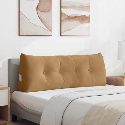vidaXL Rücken Kissen Braun 120 x 24 x 50 cm Samt - Braun vidaXL Rücken Kissen Braun 120 x 24 x 50 cm Samt - Braun