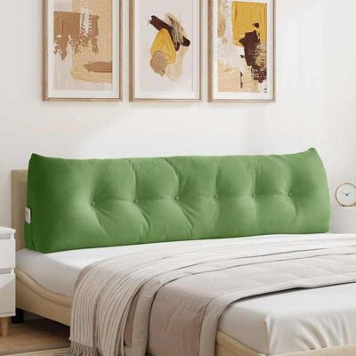 vidaXL Rücken Kissen Hellgrün 180 x 24 x 50 cm Samt - Grün vidaXL Rücken Kissen Hellgrün 180 x 24 x 50 cm Samt - Grün