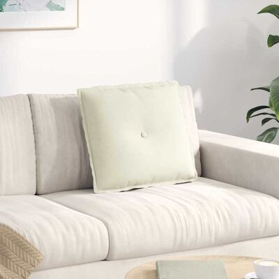 vidaXL Rücken Kissen Creme 50 x 45 cm Cordstoff - Creme vidaXL Rücken Kissen Creme 50 x 45 cm Cordstoff - Creme