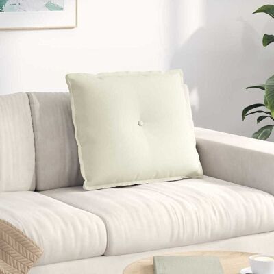 vidaXL Rücken Kissen Creme 60 x 50 cm Cordstoff - Creme vidaXL Rücken Kissen Creme 60 x 50 cm Cordstoff - Creme