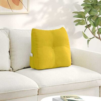 vidaXL Rücken Kissen Gelb 45 x 24 x 50 cm Samt - Gelb vidaXL Rücken Kissen Gelb 45 x 24 x 50 cm Samt - Gelb