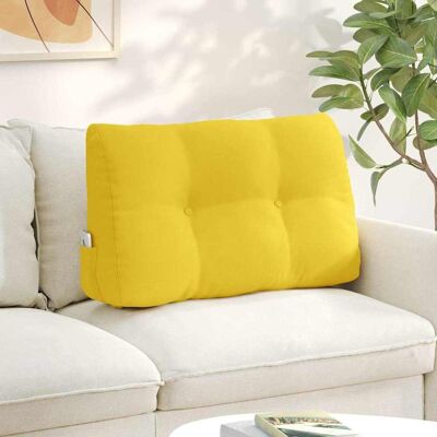 vidaXL Rücken Kissen Helles Gelb 80 x 24 x 50 cm Stoff - Gelb vidaXL Rücken Kissen Helles Gelb 80 x 24 x 50 cm Stoff - Gelb