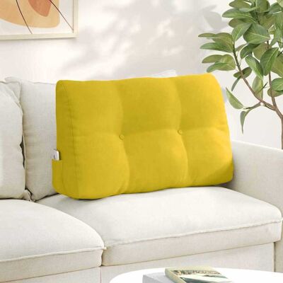 vidaXL Rücken Kissen Gelb 80 x 24 x 50 cm Samt - Gelb vidaXL Rücken Kissen Gelb 80 x 24 x 50 cm Samt - Gelb