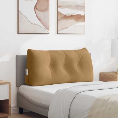 vidaXL Rücken Kissen Braun 100 x 24 x 50 cm Samt - Braun vidaXL Rücken Kissen Braun 100 x 24 x 50 cm Samt - Braun