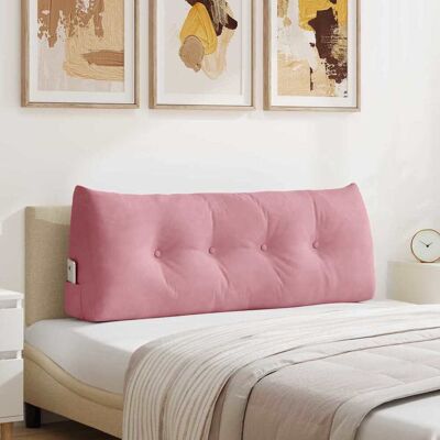 vidaXL Rücken Kissen Rosa 120 x 24 x 50 cm Samt - Rosa vidaXL Rücken Kissen Rosa 120 x 24 x 50 cm Samt - Rosa