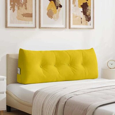vidaXL Rücken Kissen Gelb 120 x 24 x 50 cm Samt - Gelb vidaXL Rücken Kissen Gelb 120 x 24 x 50 cm Samt - Gelb