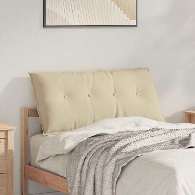 vidaXL Rücken Kissen Creme 100 x 50 cm Mikrofaserstoff - Creme vidaXL Rücken Kissen Creme 100 x 50 cm Mikrofaserstoff - Creme