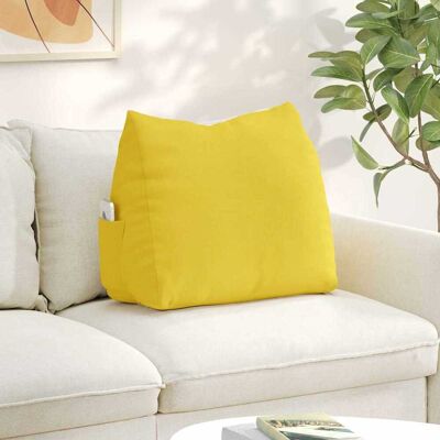 vidaXL Rücken Kissen Helles Gelb 60 x 20 x 50 cm Stoff - Gelb vidaXL Rücken Kissen Helles Gelb 60 x 20 x 50 cm Stoff - Gelb