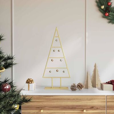 vidaXL Metall Weihnachtsbaum Gold 60 cm Pulverbeschichteter Stahl - Gold vidaXL Metall Weihnachtsbaum Gold 60 cm Pulverbeschichteter Stahl - Gold