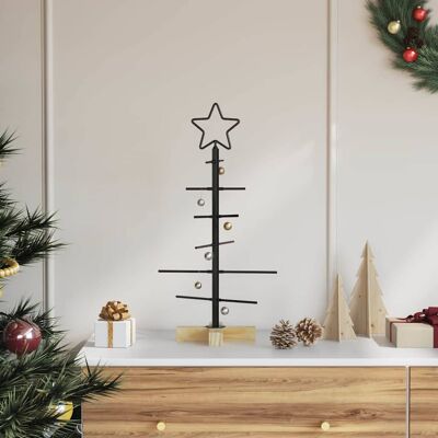 vidaXL Metall Weihnachtsbaum Schwarz 59,5 cm Pulverbeschichteter Stahl - Schwarz vidaXL Metall Weihnachtsbaum Schwarz 59,5 cm Pulverbeschichteter Stahl - Schwarz