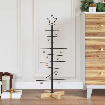 vidaXL Metall Weihnachtsbaum Schwarz 89 cm Pulverbeschichteter Stahl - Schwarz vidaXL Metall Weihnachtsbaum Schwarz 89 cm Pulverbeschichteter Stahl - Schwarz