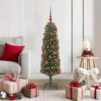 vidaXL Künstlicher Weihnachtsbaum mit 150 LEDs mit Ständer Grün 120 cm - Grün vidaXL Künstlicher Weihnachtsbaum mit 150 LEDs mit Ständer Grün 120 cm - Grün