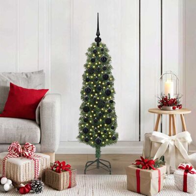 vidaXL Künstlicher Weihnachtsbaum mit 150 LEDs mit Ständer Grün 120 cm - Grün vidaXL Künstlicher Weihnachtsbaum mit 150 LEDs mit Ständer Grün 120 cm - Grün