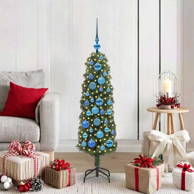 vidaXL Künstlicher Weihnachtsbaum mit 150 LEDs mit Ständer Grün 120 cm - Grün vidaXL Künstlicher Weihnachtsbaum mit 150 LEDs mit Ständer Grün 120 cm - Grün