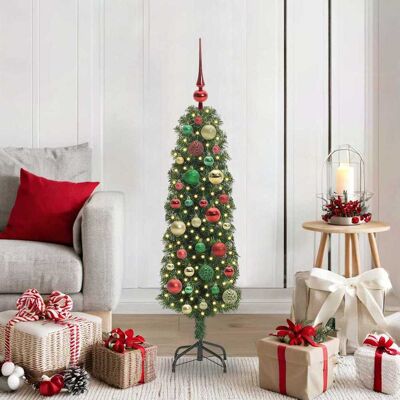 vidaXL Künstlicher Weihnachtsbaum mit 150 LEDs mit Ständer Grün 120 cm - Grün vidaXL Künstlicher Weihnachtsbaum mit 150 LEDs mit Ständer Grün 120 cm - Grün