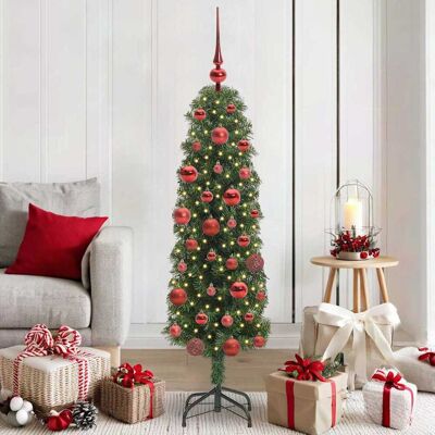 vidaXL Künstlicher Weihnachtsbaum mit 150 LEDs mit Ständer Grün 150 cm - Grün vidaXL Künstlicher Weihnachtsbaum mit 150 LEDs mit Ständer Grün 150 cm - Grün