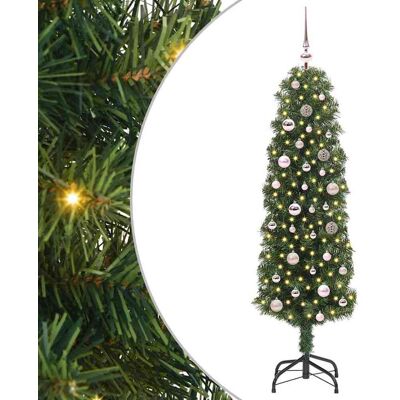 vidaXL Künstlicher Weihnachtsbaum mit 150 LEDs mit Ständer Grün 150 cm - Grün vidaXL Künstlicher Weihnachtsbaum mit 150 LEDs mit Ständer Grün 150 cm - Grün