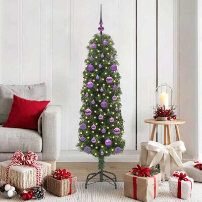 vidaXL Künstlicher Weihnachtsbaum mit 150 LEDs mit Ständer Grün 150 cm - Grün vidaXL Künstlicher Weihnachtsbaum mit 150 LEDs mit Ständer Grün 150 cm - Grün