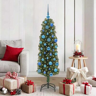 vidaXL Künstlicher Weihnachtsbaum mit 150 LEDs mit Ständer Grün 150 cm - Grün vidaXL Künstlicher Weihnachtsbaum mit 150 LEDs mit Ständer Grün 150 cm - Grün
