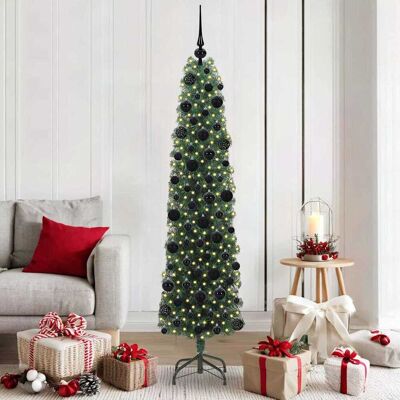 vidaXL Künstlicher Weihnachtsbaum mit 300 LEDs mit Ständer Grün 180 cm - Grün vidaXL Künstlicher Weihnachtsbaum mit 300 LEDs mit Ständer Grün 180 cm - Grün