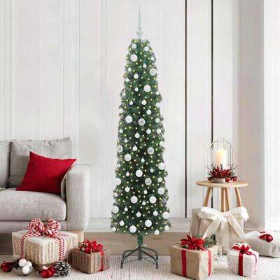 vidaXL Künstlicher Weihnachtsbaum mit 300 LEDs mit Ständer Grün 180 cm - Grün vidaXL Künstlicher Weihnachtsbaum mit 300 LEDs mit Ständer Grün 180 cm - Grün