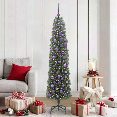 vidaXL Künstlicher Weihnachtsbaum mit 300 LEDs mit Ständer Grün 180 cm - Grün vidaXL Künstlicher Weihnachtsbaum mit 300 LEDs mit Ständer Grün 180 cm - Grün