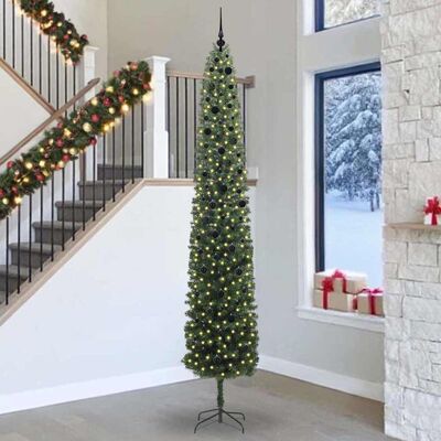 vidaXL Künstlicher Weihnachtsbaum mit 300 LEDs mit Ständer Grün 300 cm - Grün vidaXL Künstlicher Weihnachtsbaum mit 300 LEDs mit Ständer Grün 300 cm - Grün