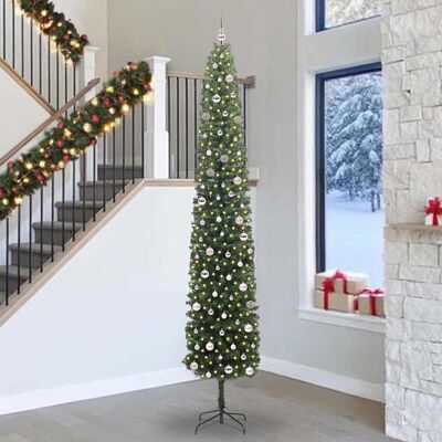 vidaXL Künstlicher Weihnachtsbaum mit 300 LEDs mit Ständer Grün 300 cm - Grün vidaXL Künstlicher Weihnachtsbaum mit 300 LEDs mit Ständer Grün 300 cm - Grün