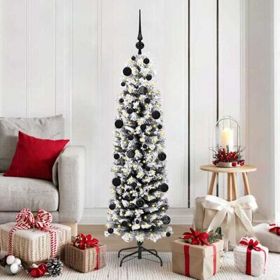 vidaXL Künstlicher Weihnachtsbaum mit 150 LEDs mit Ständer Grün 150 cm - Grün vidaXL Künstlicher Weihnachtsbaum mit 150 LEDs mit Ständer Grün 150 cm - Grün