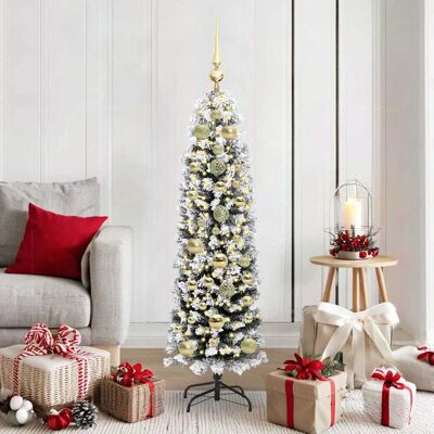 vidaXL Künstlicher Weihnachtsbaum mit 150 LEDs mit Ständer Grün 150 cm - Grün vidaXL Künstlicher Weihnachtsbaum mit 150 LEDs mit Ständer Grün 150 cm - Grün
