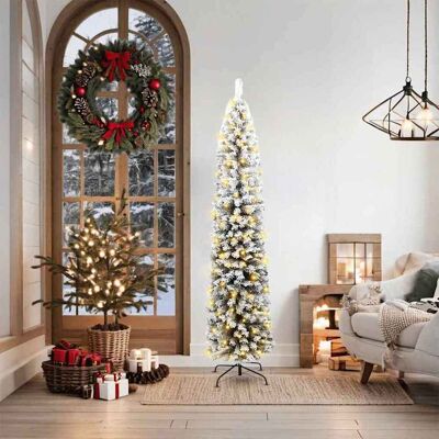 vidaXL Künstlicher Weihnachtsbaum mit 300 LEDs mit Ständer Grün 180 cm - Grün vidaXL Künstlicher Weihnachtsbaum mit 300 LEDs mit Ständer Grün 180 cm - Grün