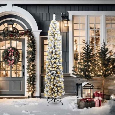 vidaXL Künstlicher Weihnachtsbaum mit 300 LEDs mit Ständer Grün 210 cm - Grün vidaXL Künstlicher Weihnachtsbaum mit 300 LEDs mit Ständer Grün 210 cm - Grün