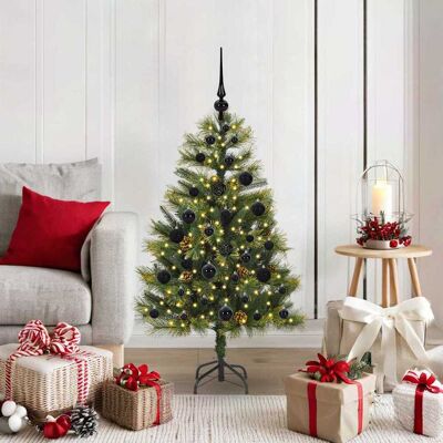 vidaXL Künstlicher klappbarer Weihnachtsbaum mit Tannenzapfen 120 cm - Grün vidaXL Künstlicher klappbarer Weihnachtsbaum mit Tannenzapfen 120 cm - Grün