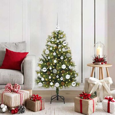 vidaXL Künstlicher klappbarer Weihnachtsbaum mit Tannenzapfen 120 cm - Grün vidaXL Künstlicher klappbarer Weihnachtsbaum mit Tannenzapfen 120 cm - Grün