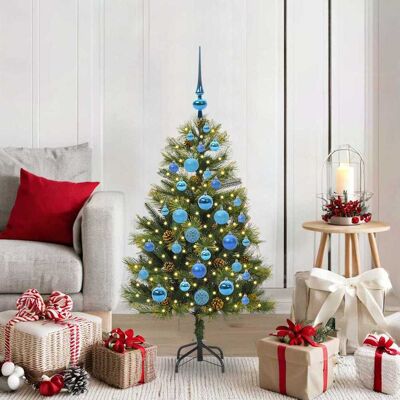 vidaXL Künstlicher klappbarer Weihnachtsbaum mit Tannenzapfen 120 cm - Grün vidaXL Künstlicher klappbarer Weihnachtsbaum mit Tannenzapfen 120 cm - Grün