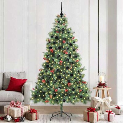 vidaXL Künstlicher Weihnachtsbaum Grün 240 cm PVC und Metall - Grün vidaXL Künstlicher Weihnachtsbaum Grün 240 cm PVC und Metall - Grün
