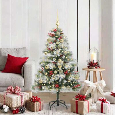 vidaXL Künstlicher Weihnachtsbaum Grün und Weiß 150 cm - Grün vidaXL Künstlicher Weihnachtsbaum Grün und Weiß 150 cm - Grün