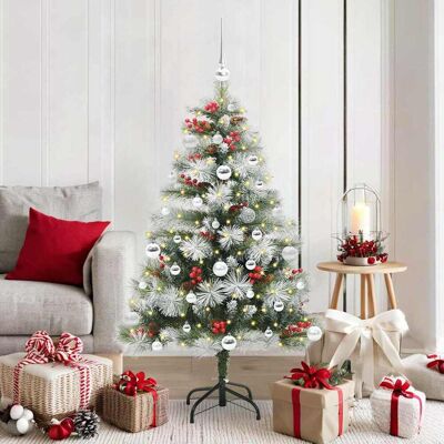 vidaXL Künstlicher Weihnachtsbaum Grün und Weiß 150 cm - Grün vidaXL Künstlicher Weihnachtsbaum Grün und Weiß 150 cm - Grün