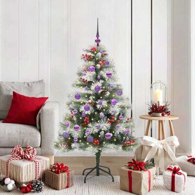 vidaXL Künstlicher Weihnachtsbaum Grün und Weiß 150 cm - Grün vidaXL Künstlicher Weihnachtsbaum Grün und Weiß 150 cm - Grün