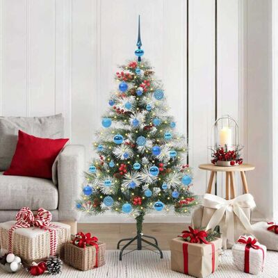 vidaXL Künstlicher Weihnachtsbaum Grün und Weiß 150 cm - Grün vidaXL Künstlicher Weihnachtsbaum Grün und Weiß 150 cm - Grün