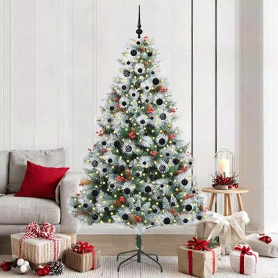 vidaXL Künstlicher Weihnachtsbaum Grün und Weiß 210 cm - Grün vidaXL Künstlicher Weihnachtsbaum Grün und Weiß 210 cm - Grün