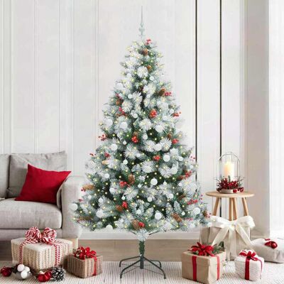 vidaXL Künstlicher Weihnachtsbaum Grün und Weiß 210 cm - Grün vidaXL Künstlicher Weihnachtsbaum Grün und Weiß 210 cm - Grün
