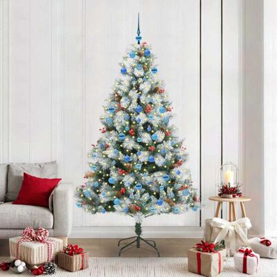 vidaXL Künstlicher Weihnachtsbaum Grün und Weiß 210 cm - Grün vidaXL Künstlicher Weihnachtsbaum Grün und Weiß 210 cm - Grün