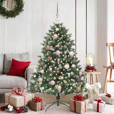 vidaXL Künstlicher Weihnachtsbaum mit 150 LEDs mit Ständer Grün 120 cm - Grün vidaXL Künstlicher Weihnachtsbaum mit 150 LEDs mit Ständer Grün 120 cm - Grün
