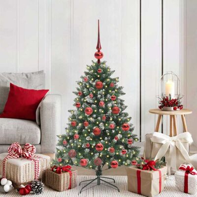 vidaXL Künstlicher Weihnachtsbaum mit 150 LEDs mit Ständer Grün 120 cm - Grün vidaXL Künstlicher Weihnachtsbaum mit 150 LEDs mit Ständer Grün 120 cm - Grün